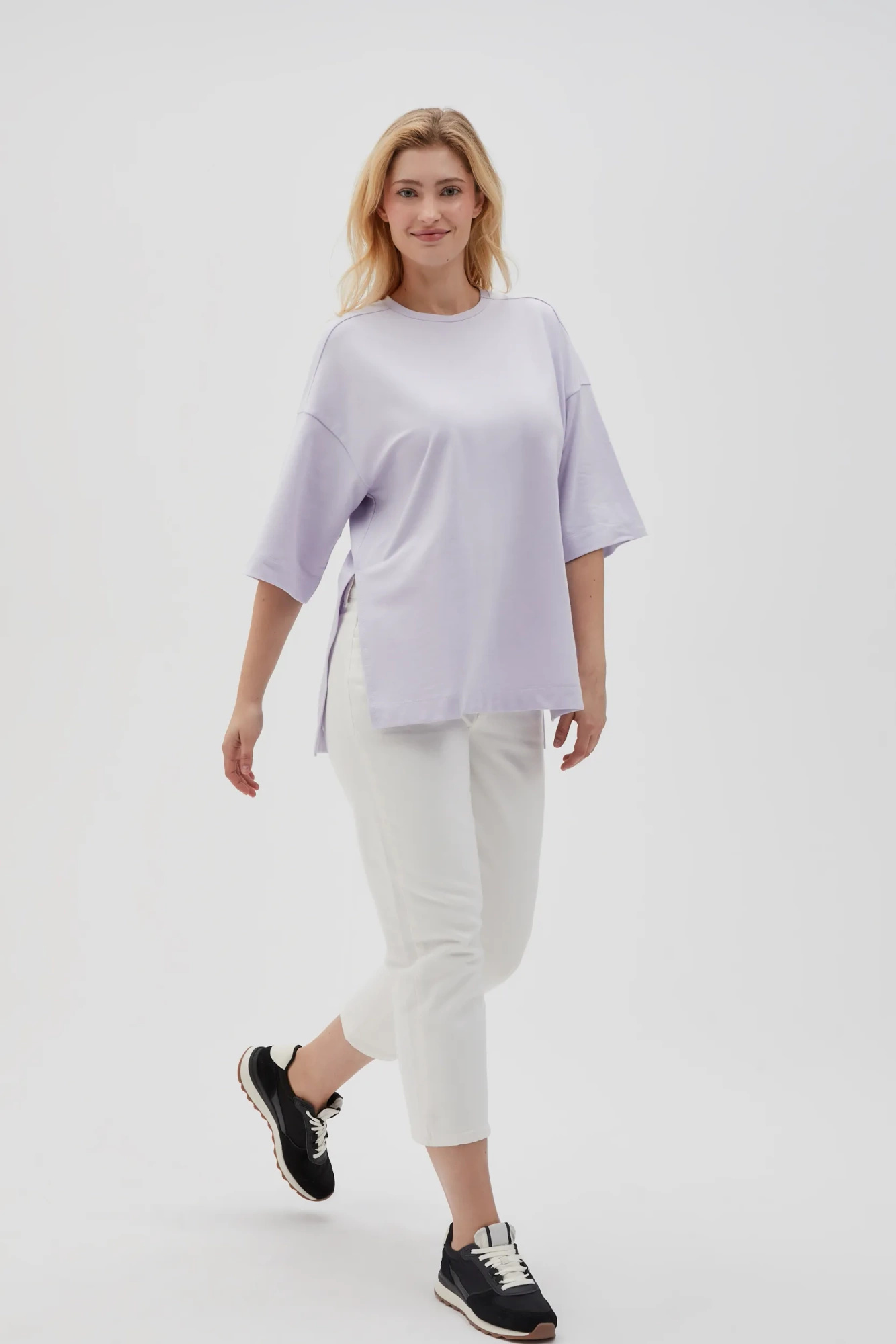 Bluza oversize fioletowa