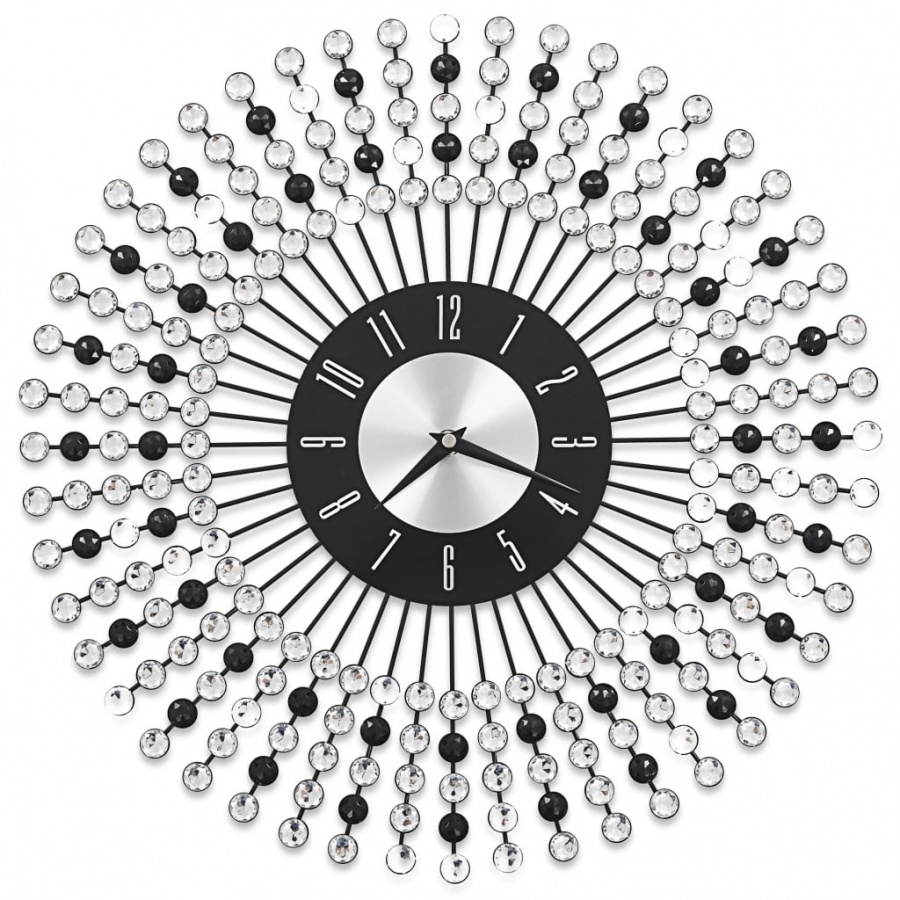 Фото - Настінний годинник VIDA Zegar ścienny, metal, 43 cm, czarny 