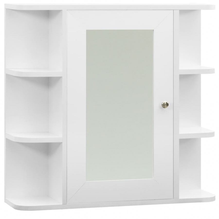 Фото - Шафка VIDA Szafka łazienkowa z lustrem, biała, 66x17x63 cm, MDF 