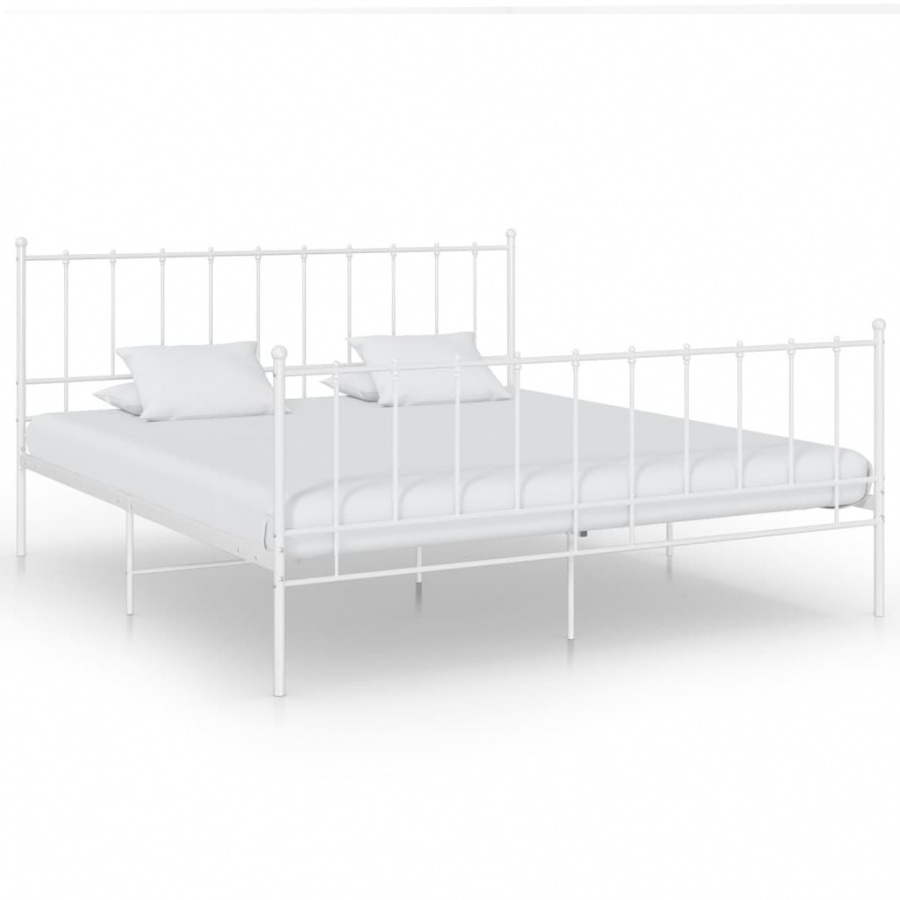Фото - Каркас для ліжка VIDA Rama łóżka, biała, metalowa, 200 x 200 cm 