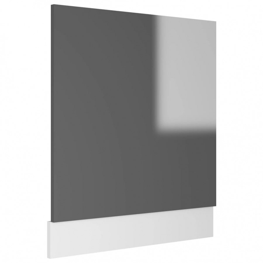 Zdjęcia - Narożnik kuchenny VIDA Panel do zabudowy zmywarki, wysoki połysk, szary, 59,5x3x67 cm 