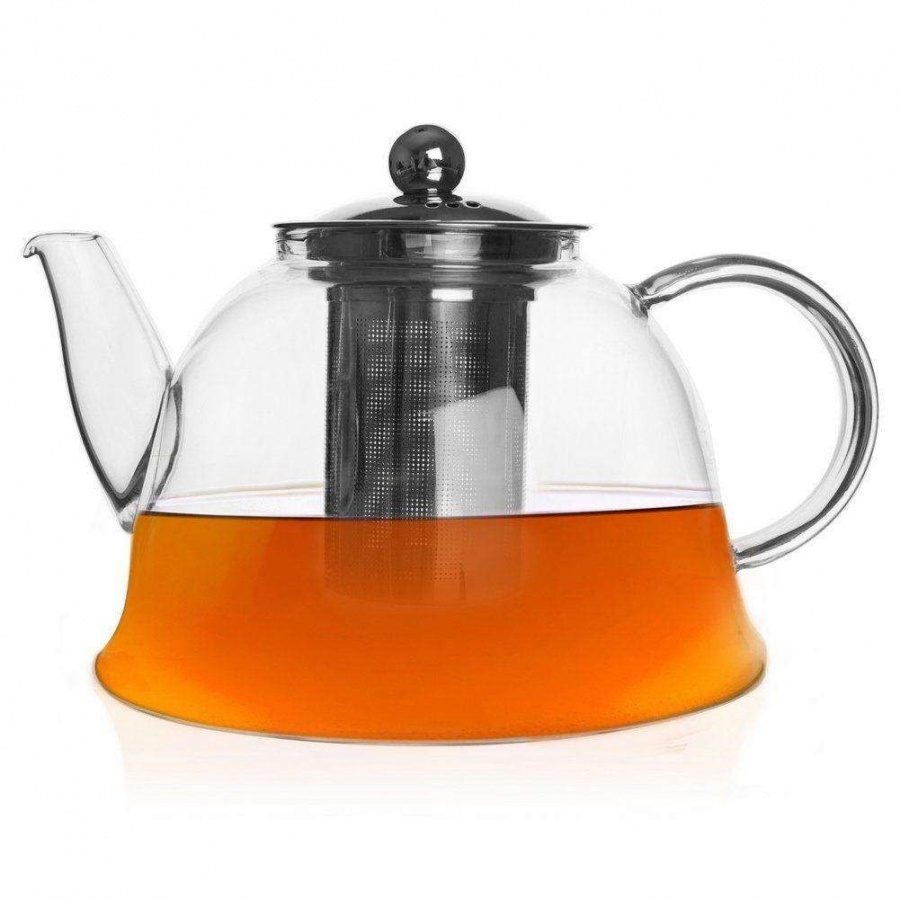 Фото - Чайник / заварник Orion Dzbanek szklany z zaparzaczem do ziół i herbaty, zaparzacz, czajnik,