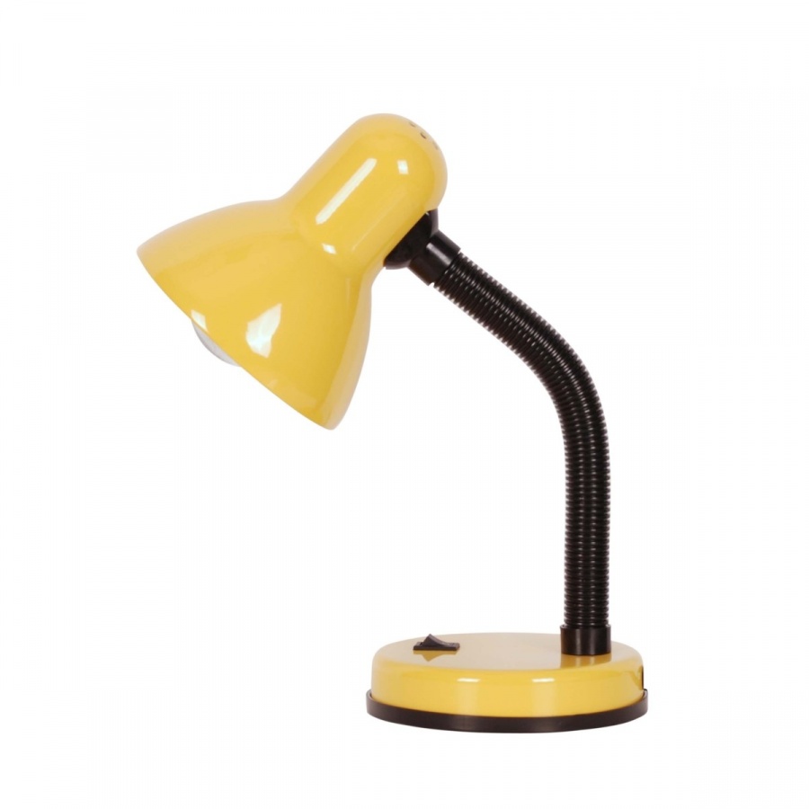 Фото - Настільна лампа Kaja żółta lampka biurkowa na biurko RETRO 