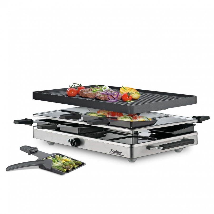 Фото - Інша кухонна техніка SPRING Raclette/grill stołowy, dla 8 os., 47,5 x 27 x 14 cm 