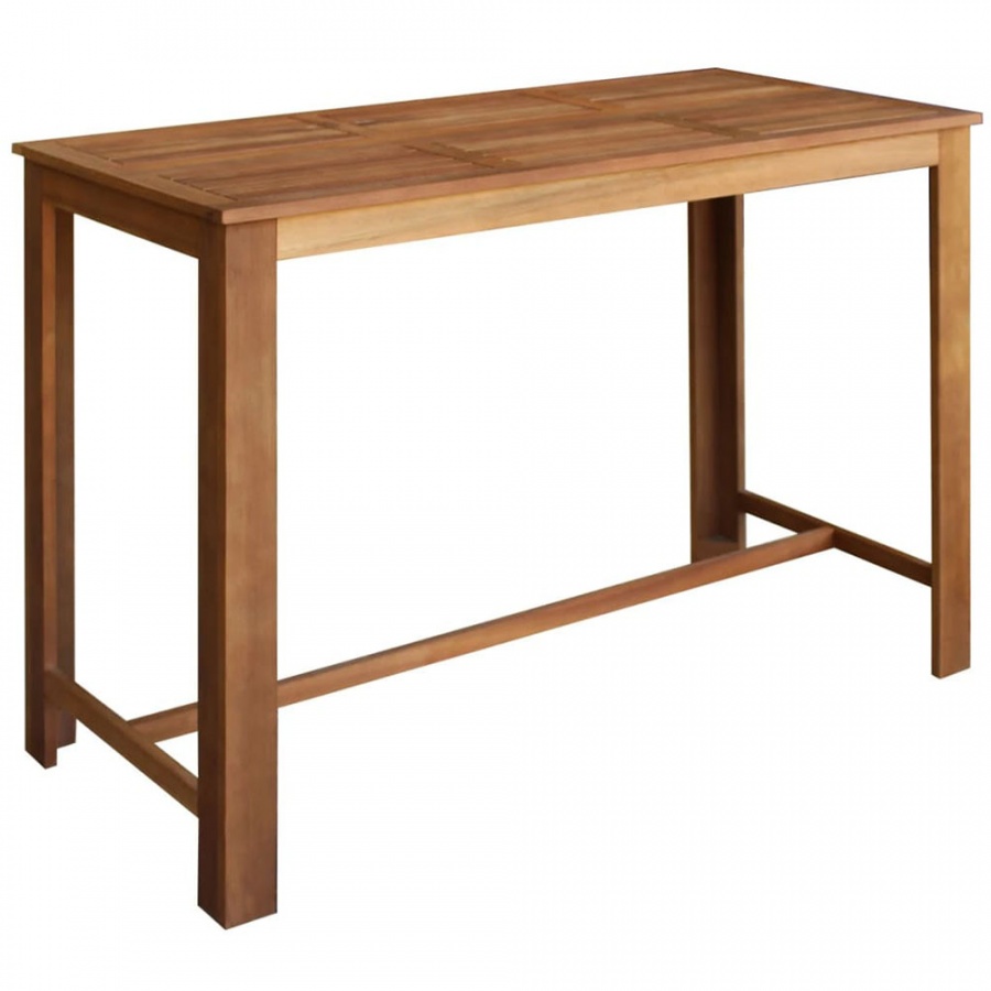 Zdjęcia - Stół kuchenny VIDA Stolik barowy z litego drewna akacjowego, 150 x 70 x 105 cm 