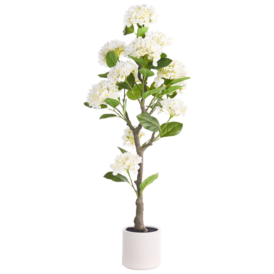 Sztuczna roślina HORTENSIUM 120 cm Biały