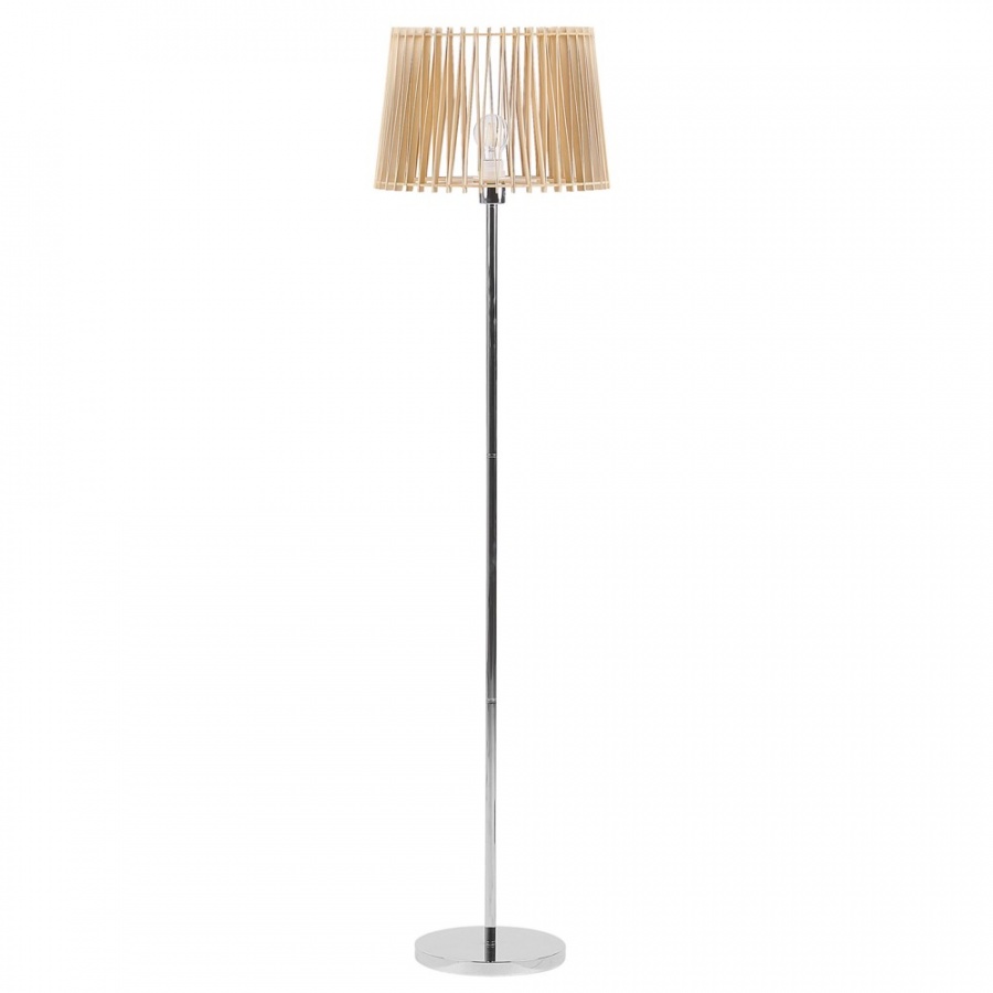 Zdjęcia - Żyrandol / lampa BLmeble Lampa podłogowa jasne drewno FORGE 
