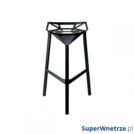 Zdjęcia - Krzesło D2 Design D2.Design Stołek barowy Gap czarny 