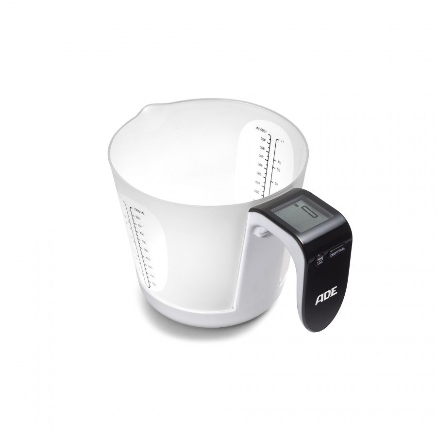 waga kuchenna z miarką, do 3 kg, 1 l, 20,5 x 14,5 cm - tytuł obrazka waga kuchenna z miarką, do 3 kg, 1 l, 20,5 x 14,5 cm