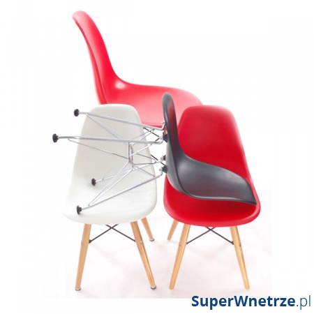 Фото - Комп'ютерне крісло D2 Design D2.Design Krzesło JuniorP016 czerwone, drew. nogi 