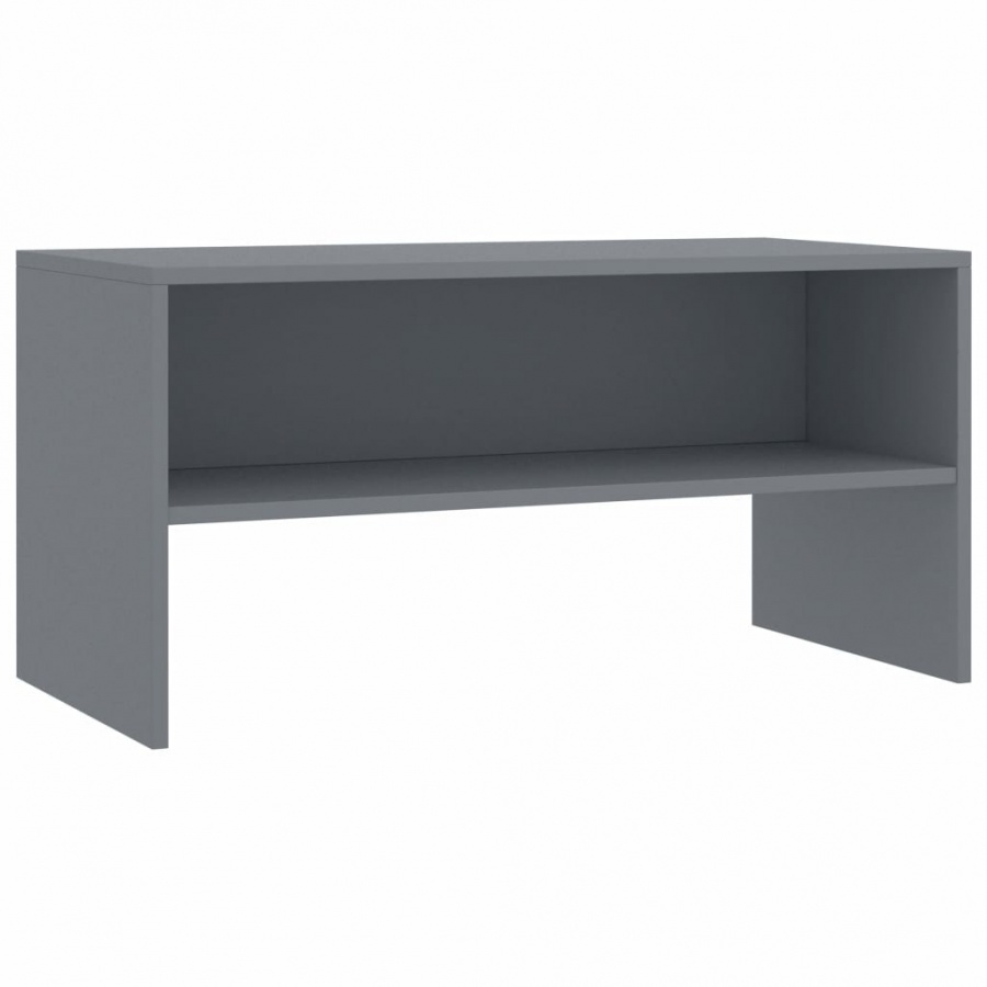 Szafka pod TV, szara, 80 x 40 x 40 cm, płyta wiórowa 1 Szafka pod TV, szara, 80 x 40 x 40 cm, płyta wiórowa