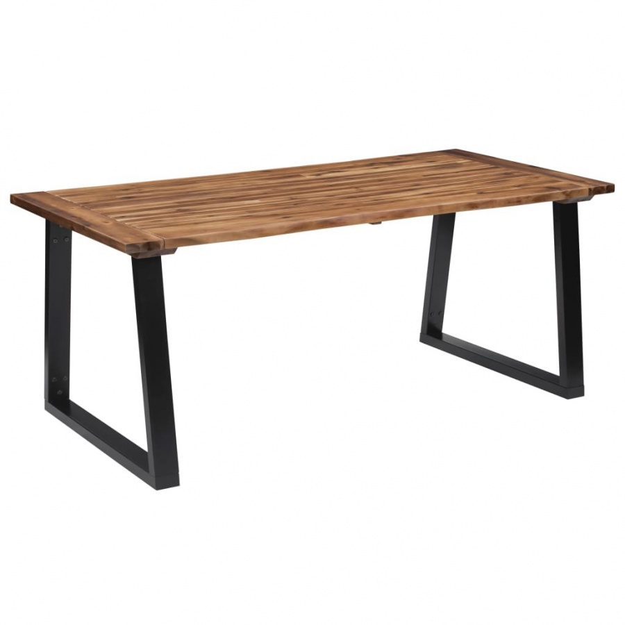 Фото - Обідній стіл VIDA Stół z litego drewna akacjowego, 180 x 90 cm 