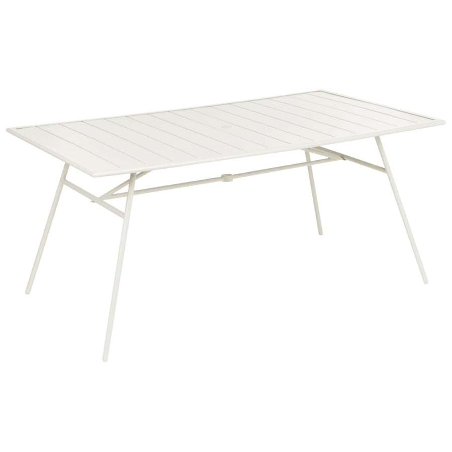 Stół ogrodowy TERENZO 160 cm 90 cm Metal Jasnobeżowy