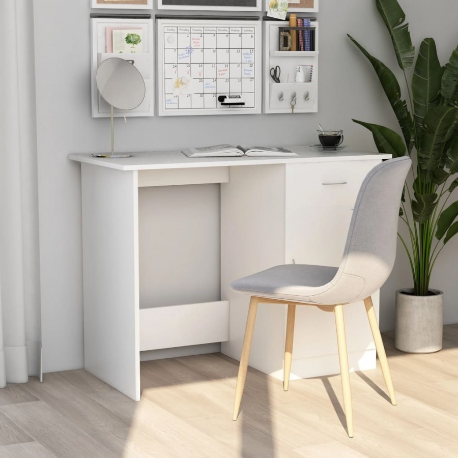 Фото - Офісний стіл VIDA Biurko, białe, 100x50x76 cm, płyta wiórowa 