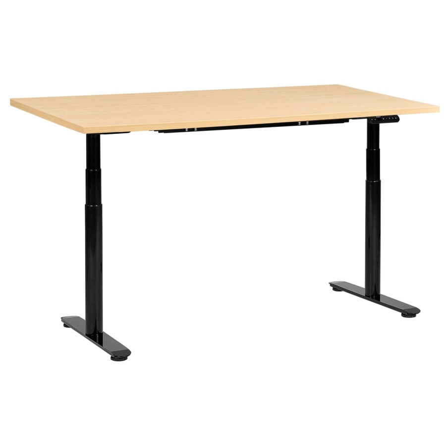 Zdjęcia - Biurko BLmeble  regulowane elektrycznie DESTINAS Czarny/ jasny brąz 160 cm 72 cm B639359 