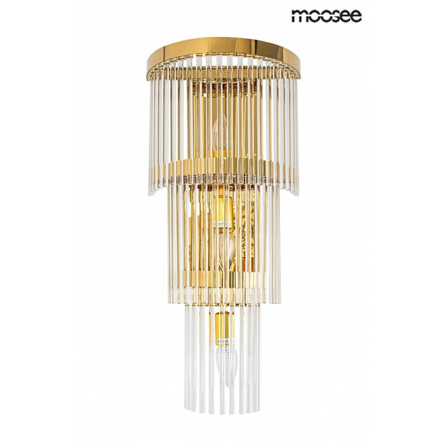 Moosee lampa ścienna estro złota