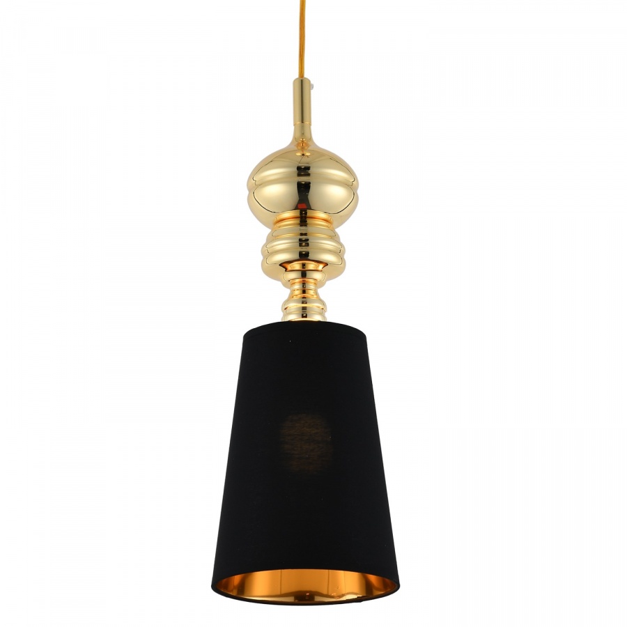 Zdjęcia - Żyrandol / lampa Step into design Lampa wisząca queen-1 złoto czarna 18 cm