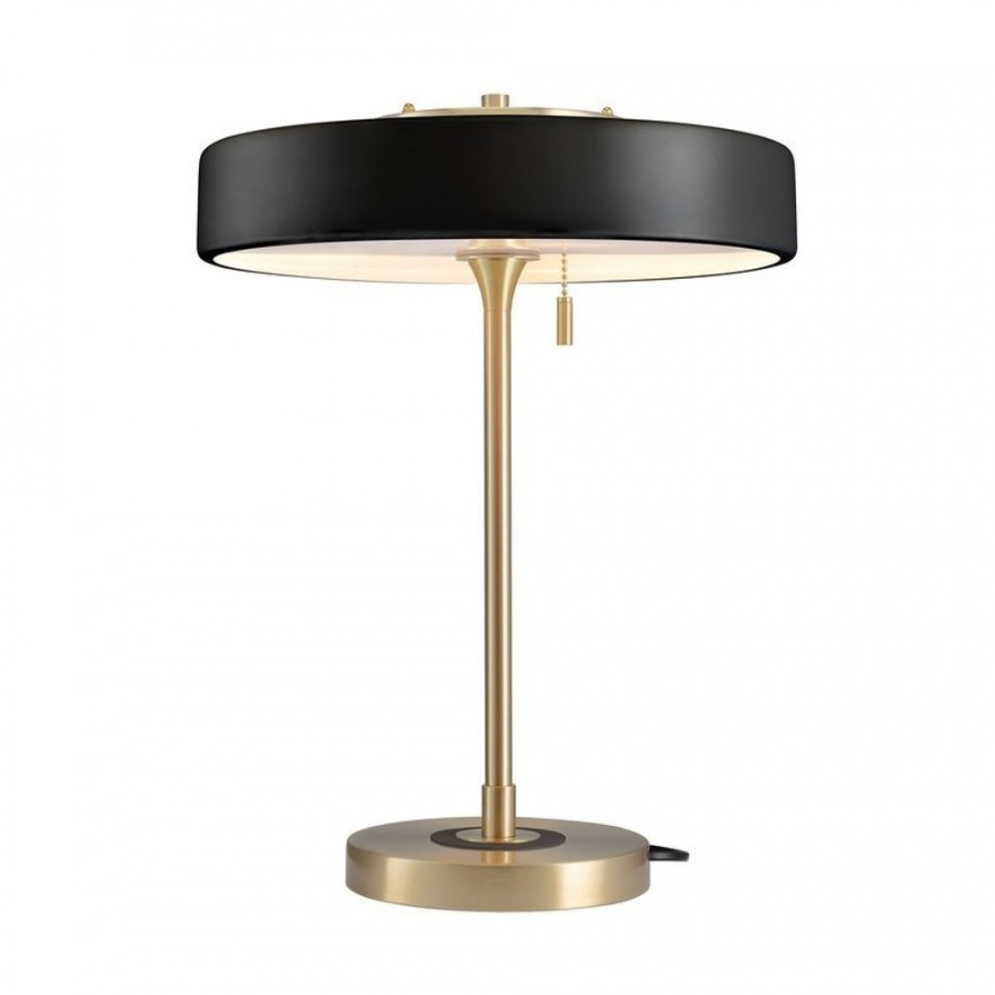 Lampa stołowa artdeco czarno - złota