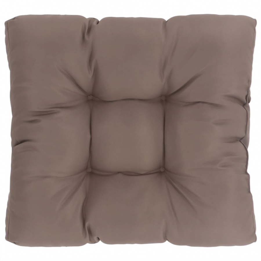 Poduszka na siedzisko ogrodowe, taupe, 50x50x10 cm, tkanina - tytuł obrazka Poduszka na siedzisko ogrodowe, taupe, 50x50x10 cm, tkanina