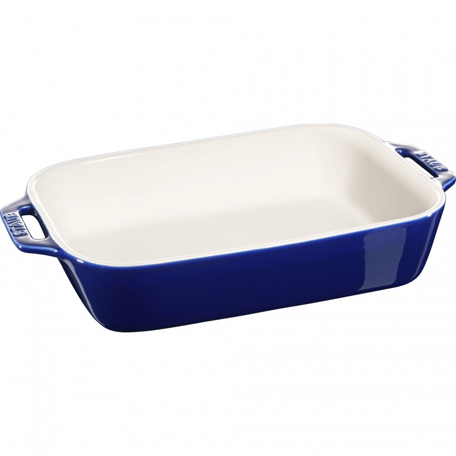 Фото - Форма для випічки й запікання Staub prostokątny półmisek ceramiczny 2.4 ltr, niebieski 