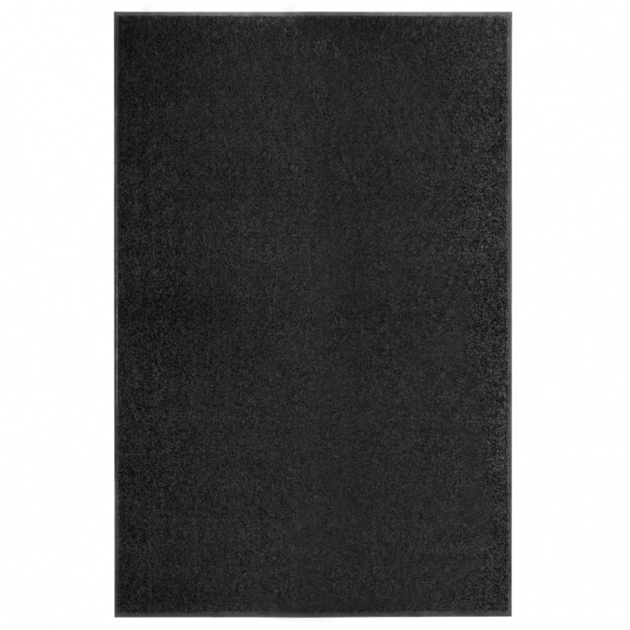 Wycieraczka z moÅ¼liwoÅ›ciÄ… prania, czarna, 120 x 180 cm