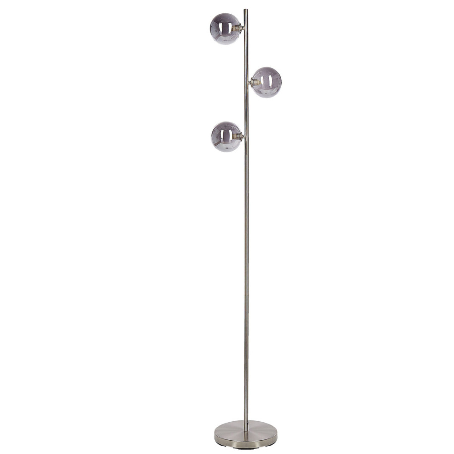 Zdjęcia - Żyrandol / lampa BLmeble Lampa podłogowa ramis metal srebrny B355750 