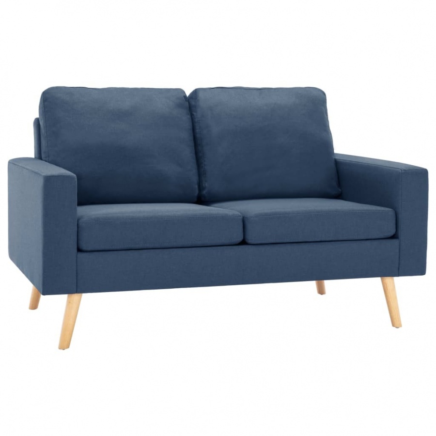 Zdjęcia - Sofa VIDA 2-osobowa , niebieska, tapicerowana tkaniną V-288707 