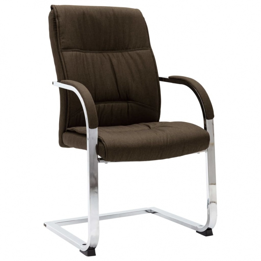 Фото - Комп'ютерне крісло VIDA Krzesło biurowe, wspornikowe, brązowe, tkanina 