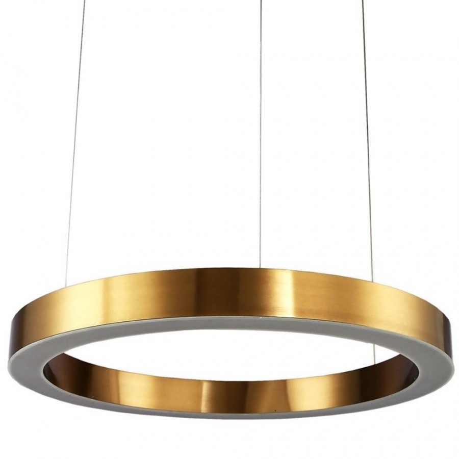 Фото - Люстра / світильник Ring Step into design Lampa wisząca circle 100 led mosiądz szczotkowany 100 cm 
