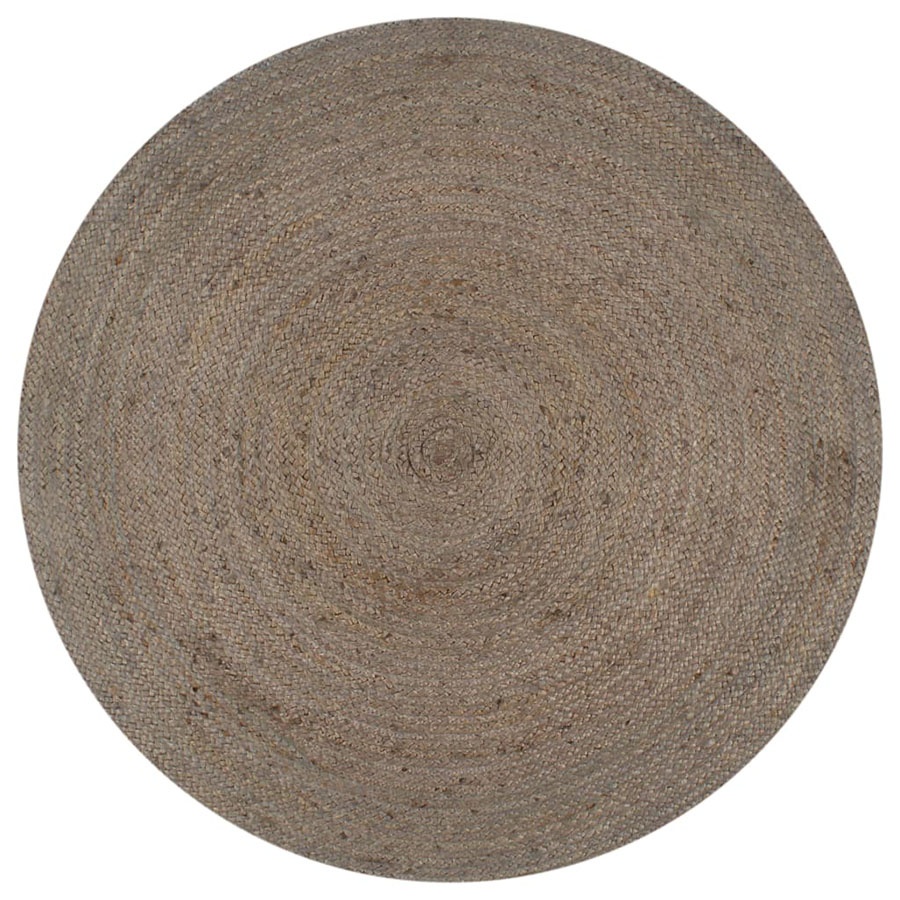 Zdjęcia - Dywan VIDA Ręcznie wykonany dywanik z juty, okrągły, 150 cm, szary 