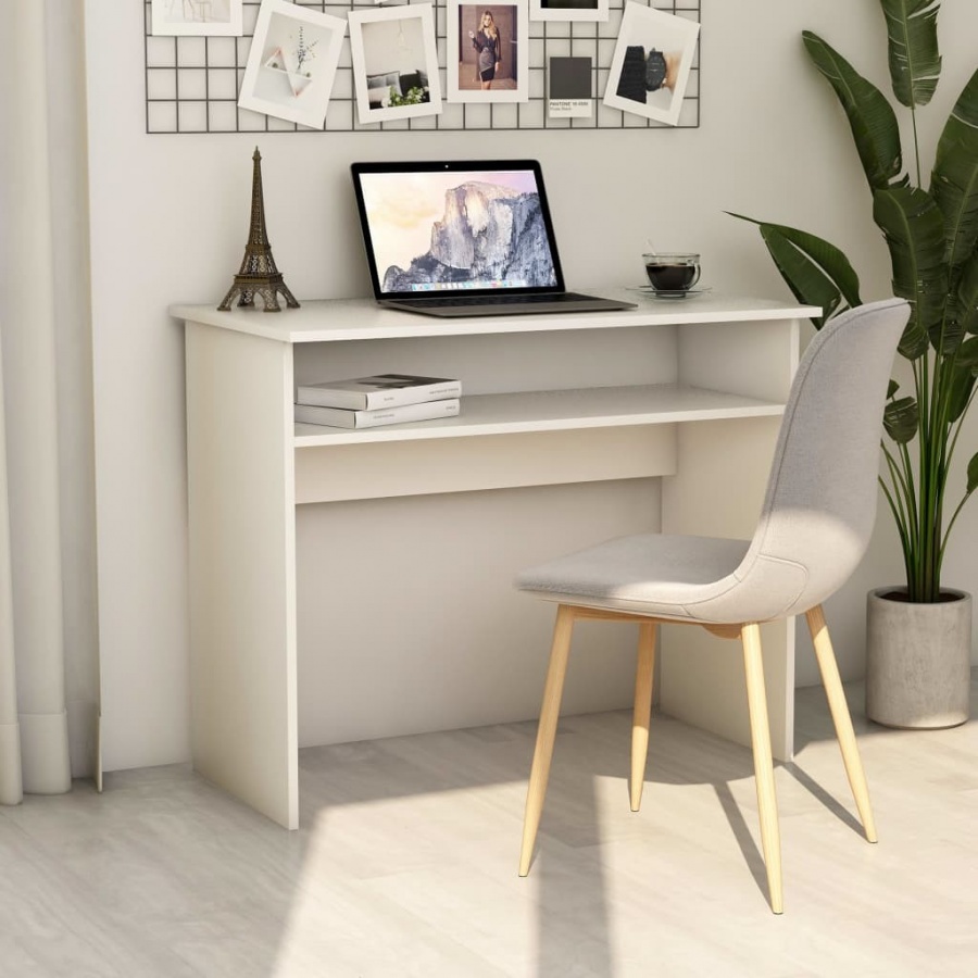 Фото - Офісний стіл VIDA Biurko, białe, 90x50x74 cm, płyta wiórowa 