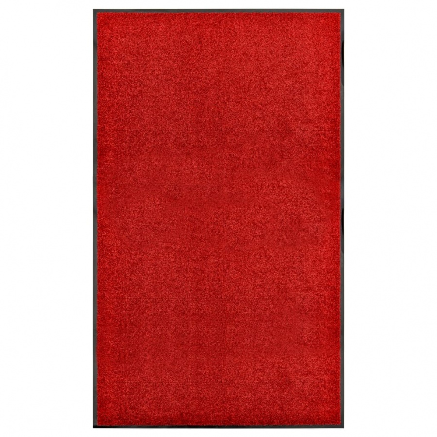 Zdjęcia - Wycieraczka wejściowa VIDA Wycieraczka z możliwością prania, czerwona, 90 x 150 cm 