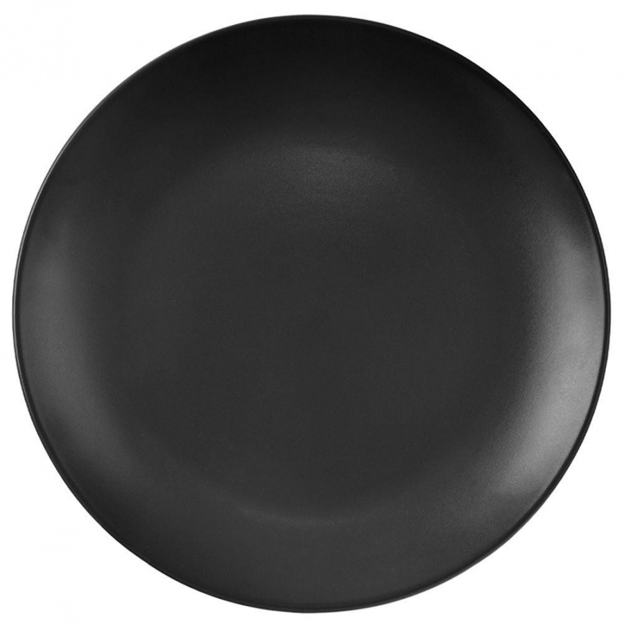 Фото - Інший столовий посуд Orion Talerz obiadowy płaski płytki ceramiczny czarny duży alfa 27,5 cm 