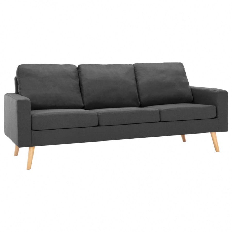 Zdjęcia - Sofa VIDA 3-osobowa , ciemnoszara, tapicerowana tkaniną V-288714 