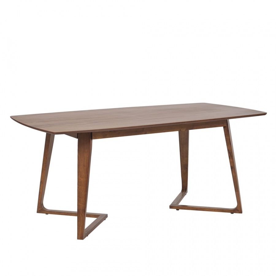 Фото - Обідній стіл BLmeble Stół do jadalni 180 x 90 cm ciemne drewno HUXTER 