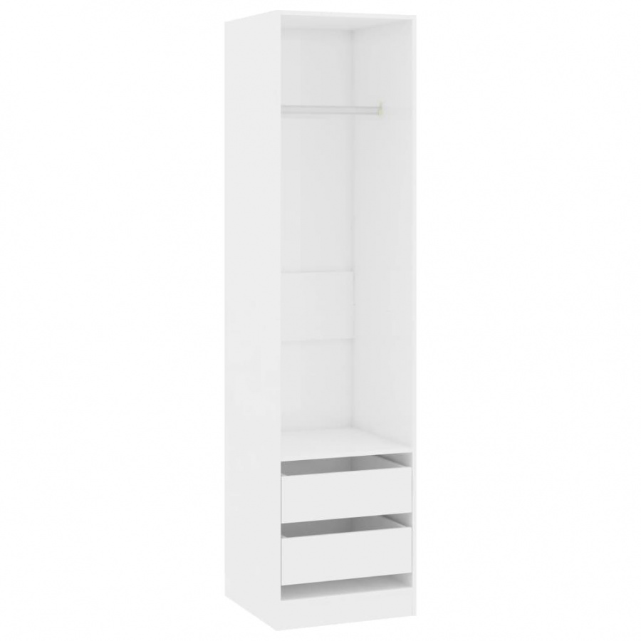 Фото - Шафа VIDA Szafa z szufladami, wysoki połysk, biała, 50x50x200 cm 