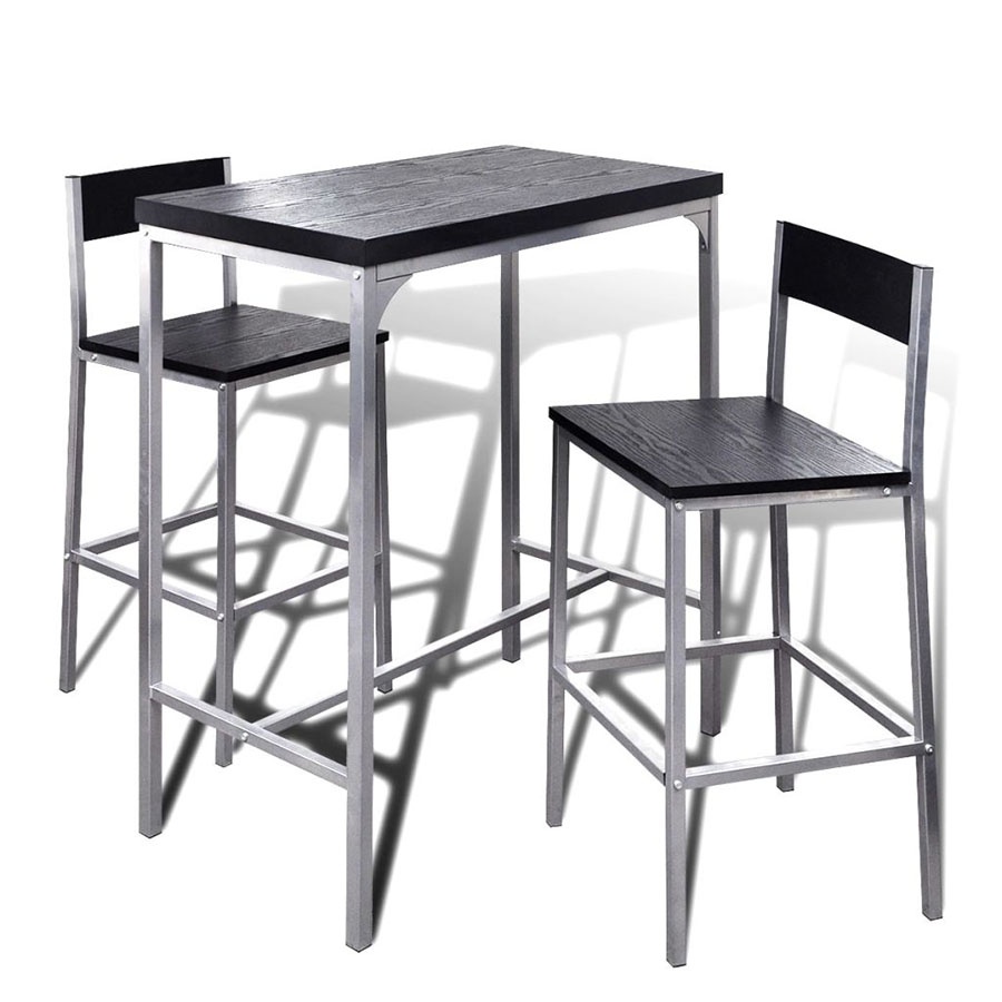 Zdjęcia - Stół kuchenny VIDA Wysoki stolik kuchenny + krzesła 
