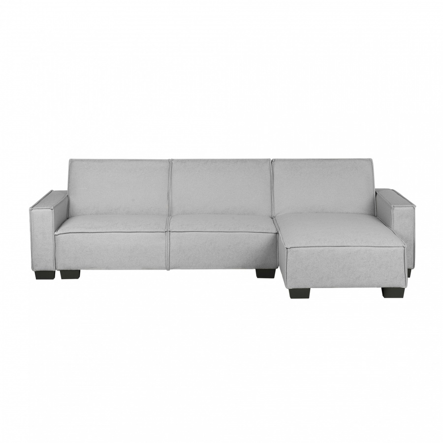 Фото - Диван BLmeble Sofa narożna lewostronna z funkcją spania jasnoszara ROMEDAL 