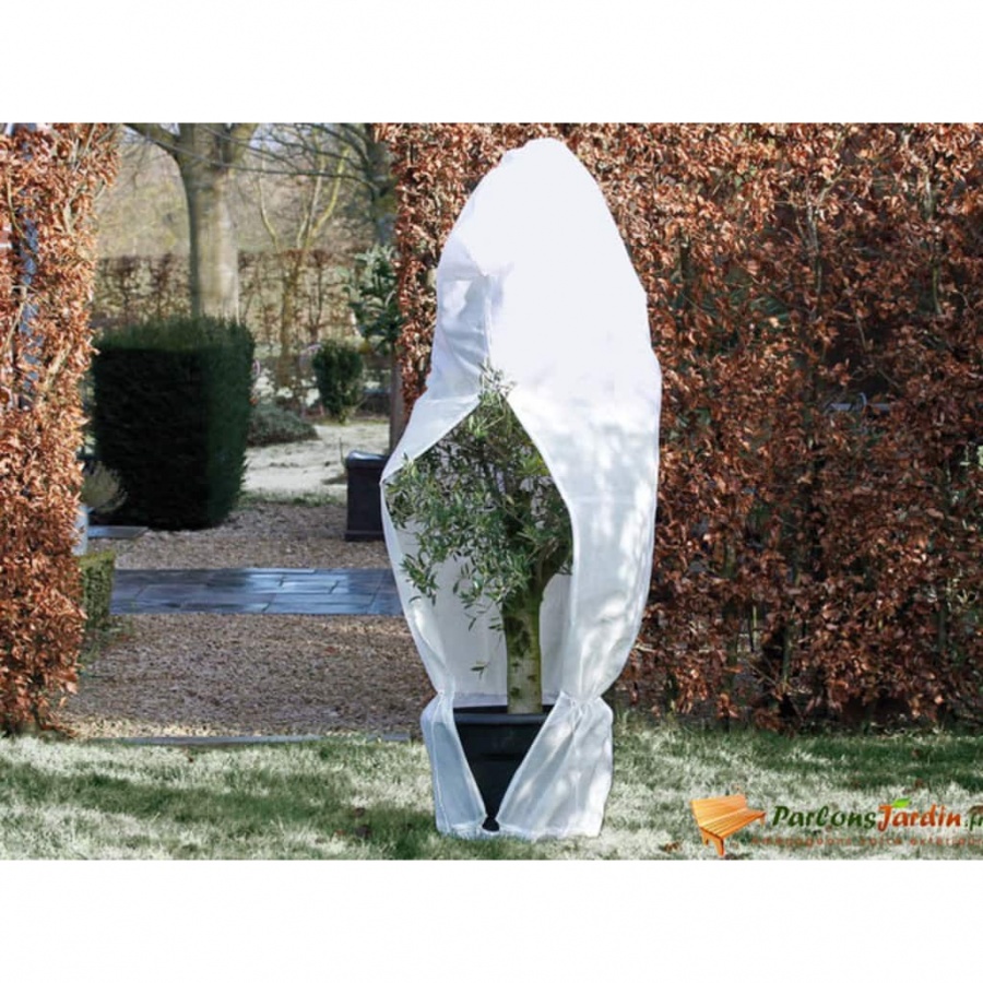 Zdjęcia - Dekoracje ogrodu i dekoracje zewnętrzne VIDA Nature Kaptur ochronny na rośliny z zamkiem, 70 g/m², biały 2,5x2,5x3 