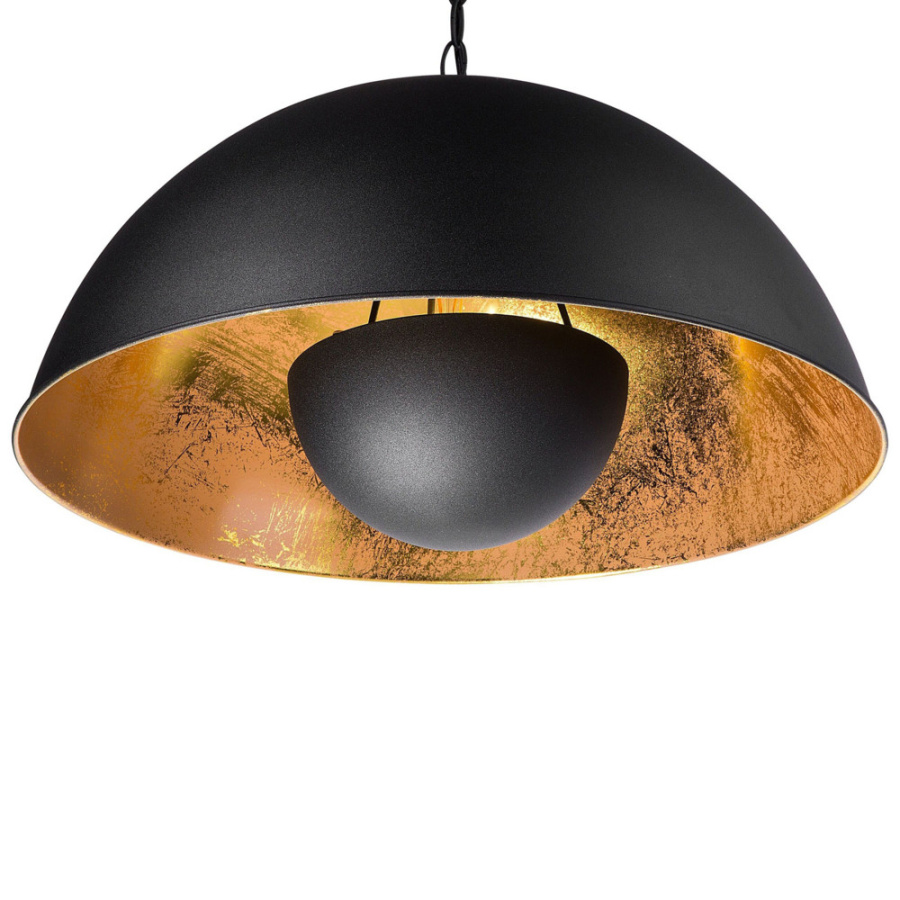 Lampa wisząca thames metal czarny
