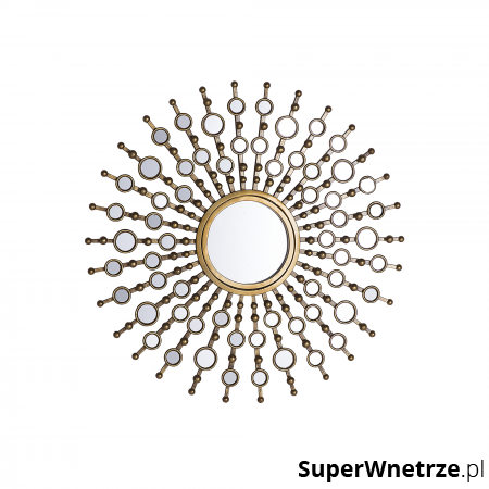 Zdjęcia - Lustro ścienne BLmeble  złote ø70 cm Fuchsia  B102301 