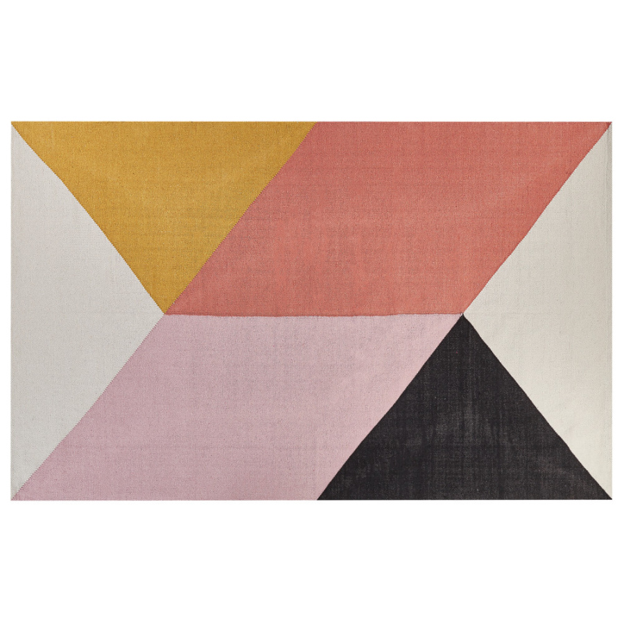 Zdjęcia - Dywan BLmeble  bawełniany 140 x 200 cm wielokolorowy nizip B357149 