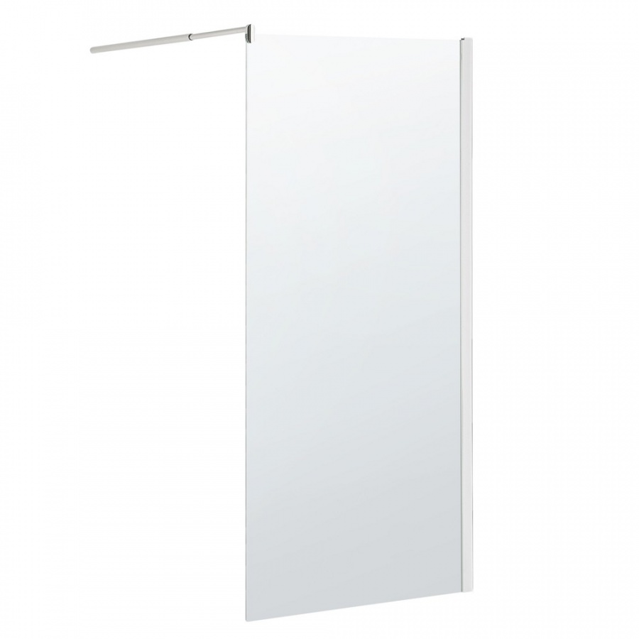 Ścianka prysznicowa szkło hartowane 90 x 190 cm AHAUS 1 Ścianka prysznicowa szkło hartowane 90 x 190 cm AHAUS