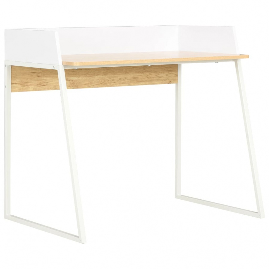 Фото - Офісний стіл VIDA Biurko, biało-dębowe, 90 x 60 x 88 cm 