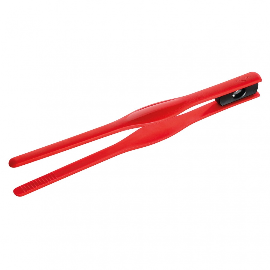 szczypce silikonowe, 26 cm, czerwone