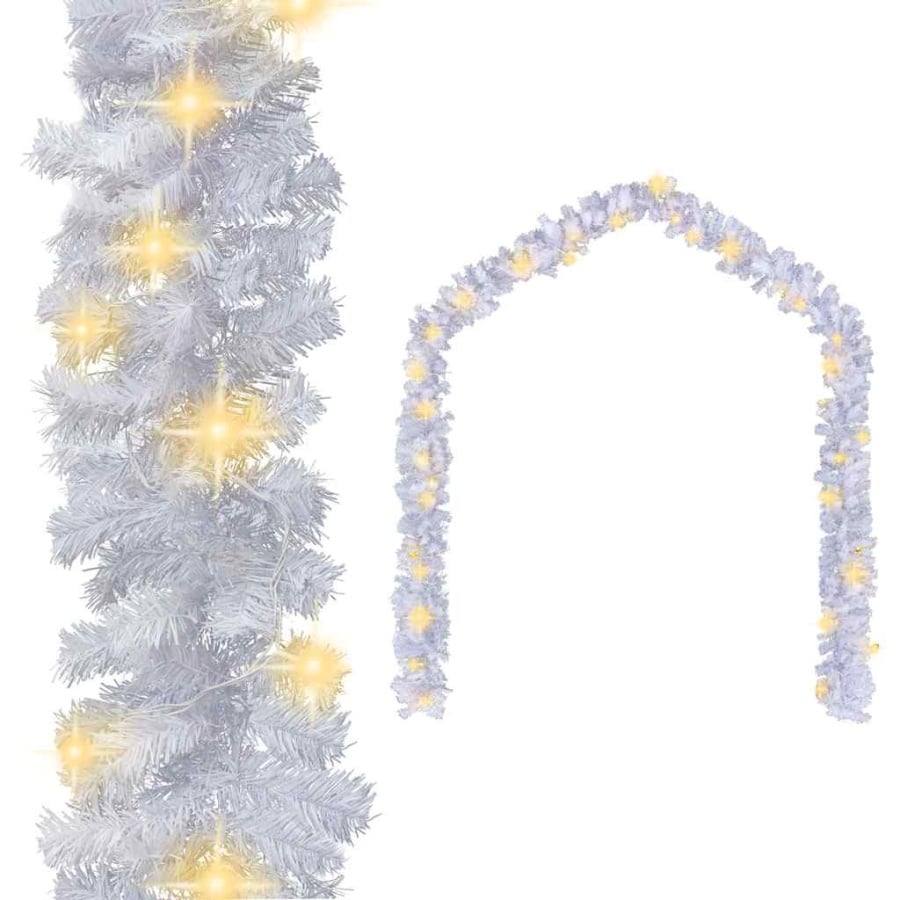 Świąteczna girlanda z lampkami LED, 20 m, biała
