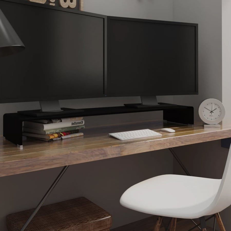 Фото - Підставка / кріплення VidaXL Podstawka pod monitor / telewizor szklana 120x30x13 cm V-244141 
