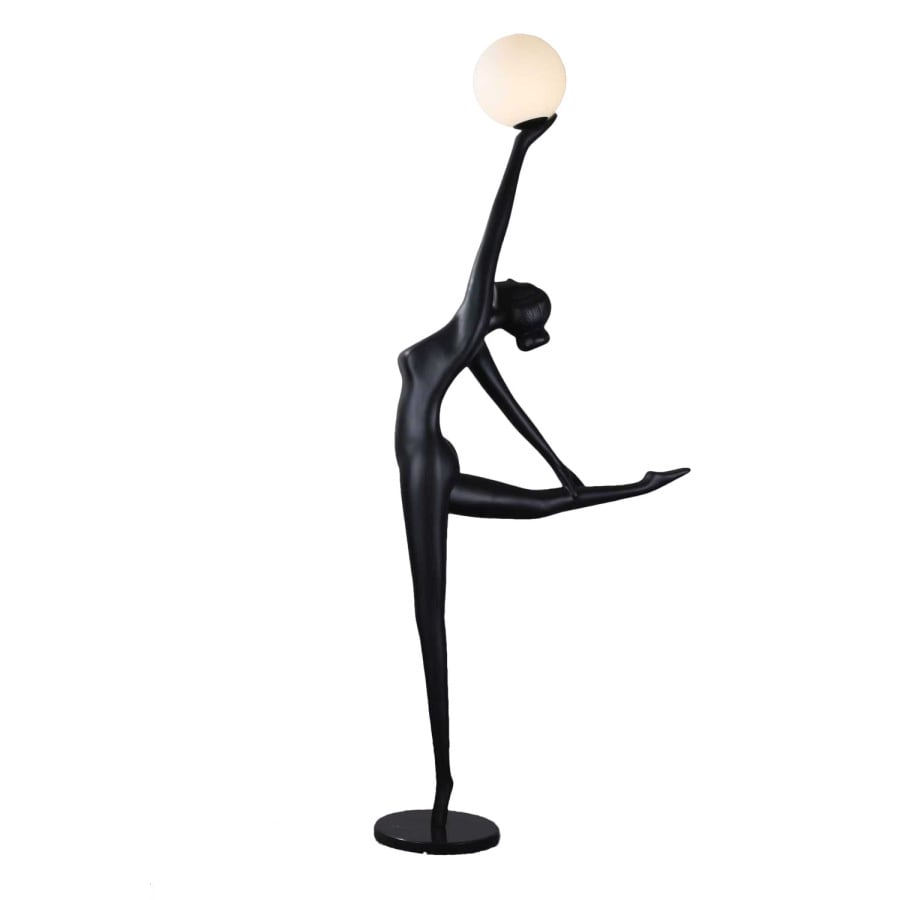 Lampa podłogowa WOMAN BALLERINA czarna 210 cm