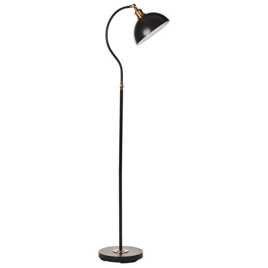 Zdjęcia - Żyrandol / lampa BLmeble Lampa podłogowa lennon regulowana metal czarny B574512 