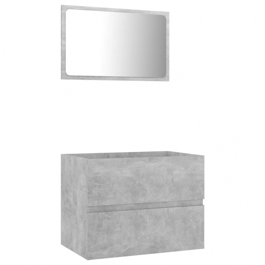 Фото - Інші меблі для ванної VIDA 2-częściowy zestaw mebli łazienkowych, szarość betonu, płyta 
